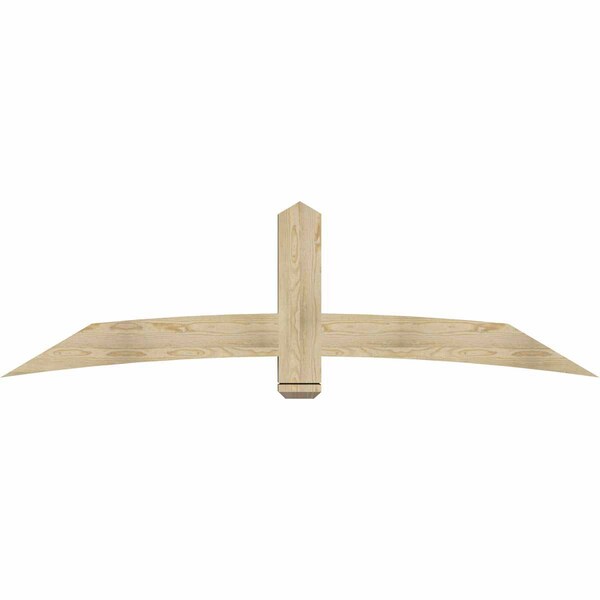 Ekena Millwork Bellingham Rough Sawn Timber Gable Bracket, Douglas Fir, 84"W x 24"H x 4"D x 6"F, 7/12 Pitch GBW084X24X0406BEL00RDF - main